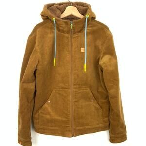 Karpos Ghiro Corduroy Hoodie Chore Jacket Nuthatch Brown Men's Size Small